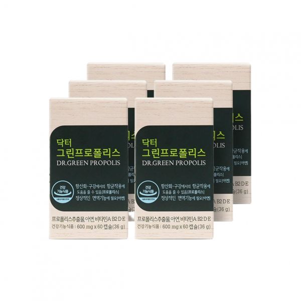 닥터 그린프로폴리스 6병 면역 구강항균 <b>항산화</b>