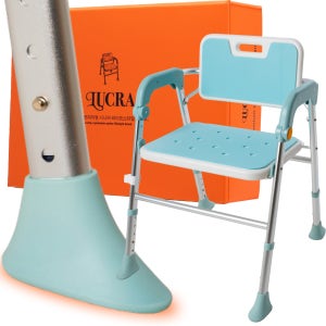 루크라 접이식 넓은 노인 목욕의자 높이조절 EVA 위생 패드 임산부 장애인 미끄럼방지