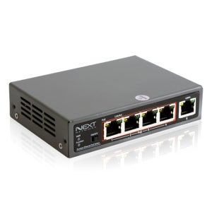 NEXT POE605F 5포트 PoE(65W) 기가비트 스위칭허브 팬리스 CCTV IP