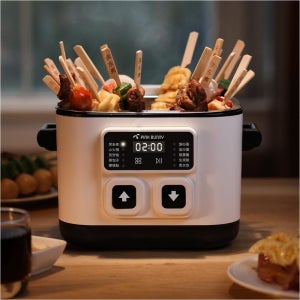 1인 혼밥 필수 다용도 만능 조리기구 원터치 리프팅 전골 찜기 조리기 전골 샤브샤브 마라탕 전기냄비