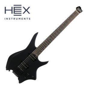 헥스 HEX N400 (S/BK) 일렉기타 새틴 블랙 헤드리스