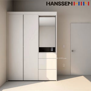 한샘붙박이장 무드베이지 작은방 슬림파우더장 (145-170cm)