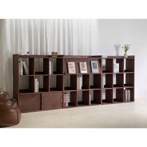 원목책장 전면 낮은 문있는 책꽂이 SEO등급 거실서재화