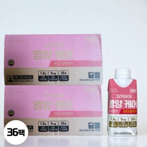 [1+1] 정식품 그린비아 영양 케어 구수한맛 완전균형영양식 200ml 18팩 2박스