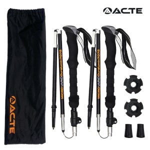 액트 등산스틱 등산용 접이식 두랄루민 폴딩 지팡이 노르딕워킹 2개 1세트 AST-235