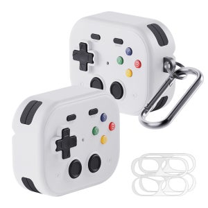 칸탐 에어팟 프로3 레트로 잠금 케이스 + 철가루 방지 스티커 2p 세트