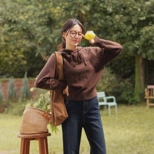 [한정수량 SALE]바게트 후드니트