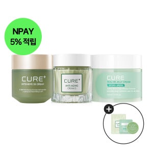 [김정문알로에] 2x크림 [50g] + s크림 [50ml] + 젤리크림 [100ml] 3종 세트 (+2X 미니, S크림 샘플, 젤리크림 샘플)