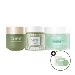 [김정문알로에] 2x크림 [50g] + s크림 [50ml] + 젤리크림 [100ml] 3종 세트 (+크림 샘플 3종 증정)