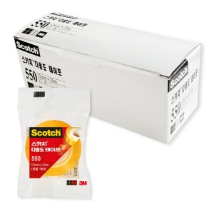 3M 스카치 다용도 테이프 리필 550 12mm x 20m, 12개