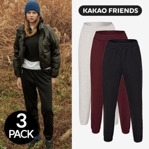 카카오프렌즈 여성 융기모 조거팬츠 3종