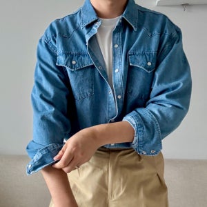 데님셔츠 웨스턴데님셔츠 빈티지 남자 청남방