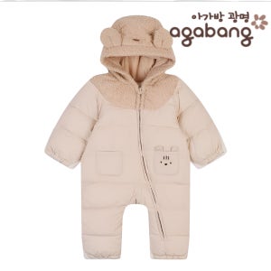 아가방 우주복 겨울 여아남아 후리스 돌 겉싸개 리온치프신슐우주복 R7