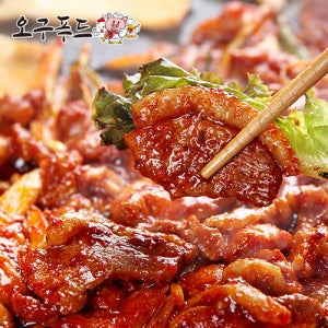 [냉장] 오구푸드 무항생제 대용량 오리 슬라이스 양념 오리주물럭 5kg