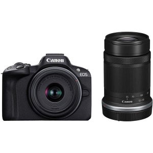 디지털카메라 일본 563972 キヤノン Canon 캐논 EOS R50 더블 줌 키트 블랙 바디 APS-C 사이즈 미러리스 카메라교환렌즈 RF-S18-45mm F4.5-6.3 IS