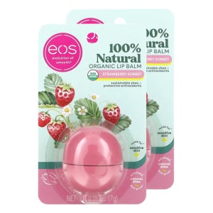 EOS 이오스 립밤 스트로베리 셔벗 7g 2개 천연 립케어