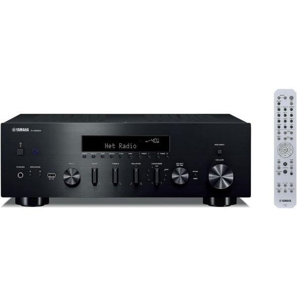 스트리밍, 포노 및 내장 DAC를 탑재한 Yamaha Audio R-N600A 네트워크 리시버, 블랙(리뉴얼)