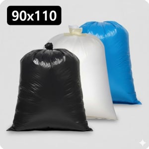 90x110 평판 비닐봉투 100리터 100L 300장 1박스흰색 검정 반투명 청색
