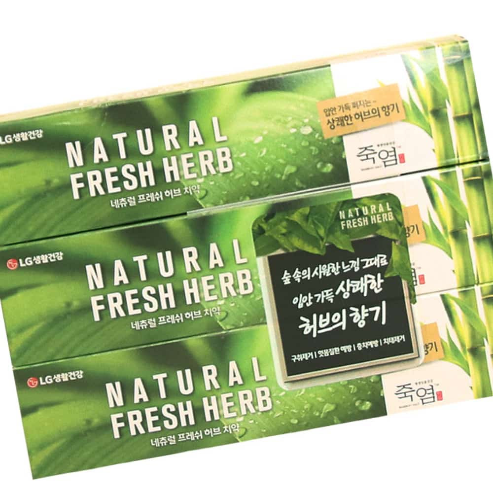 디케이원 네츄럴 프레쉬 허브치약 3개입 냄새제거치약 구강용품 구강위생