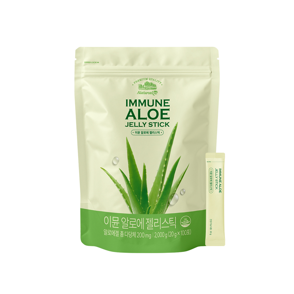 네추럴라이즈 이뮨 <b>알로에 젤리</b>스틱 20g x 100포 대용량