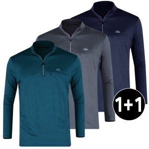 1+1 남성 봄 가을 긴팔 티셔츠 남자 집업 작업복 상의