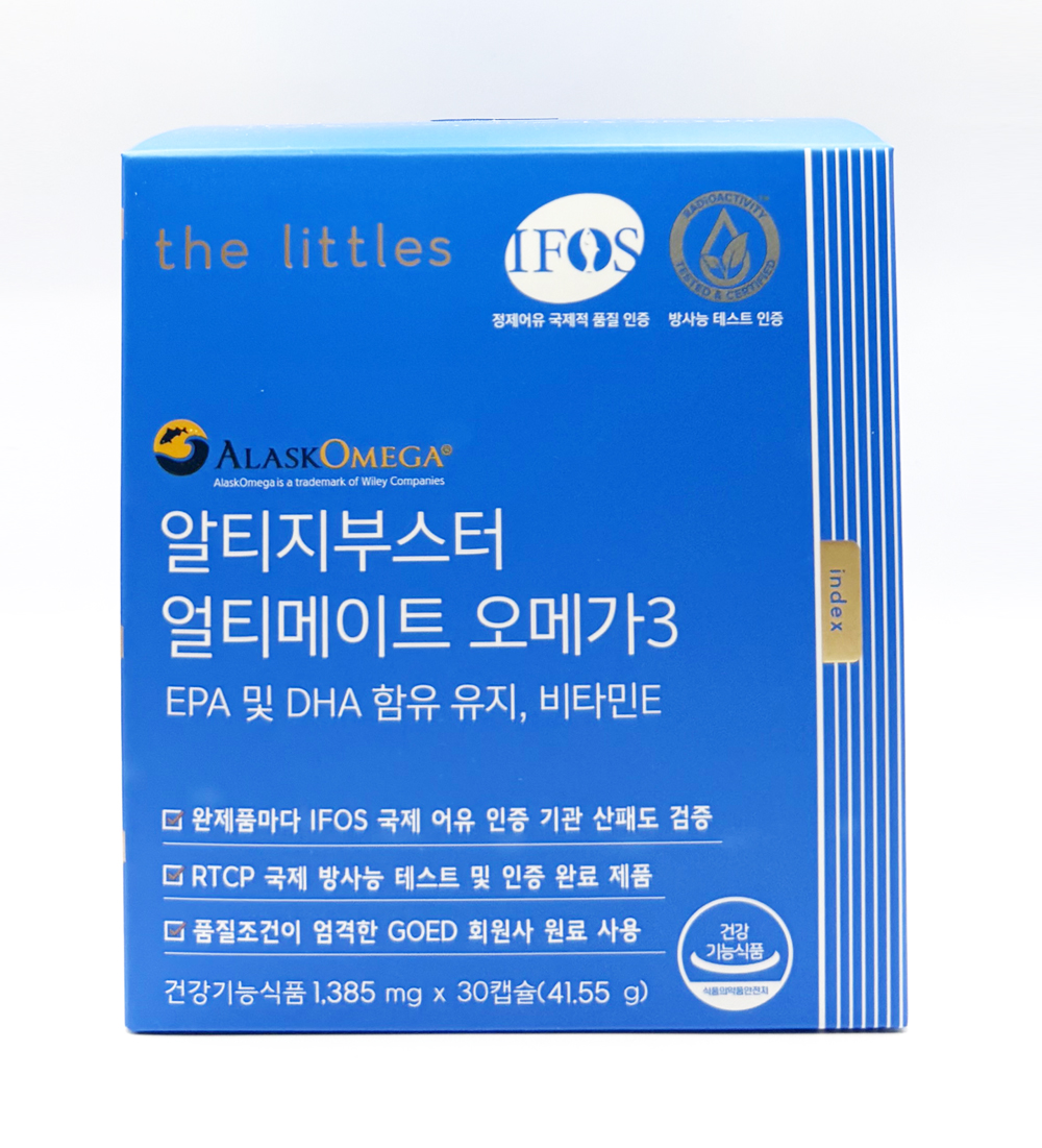 (냉장배송) <b>더리틀스</b> 알티지 부스터 얼티메이트 <b>오메가3</b> (30캡슐)