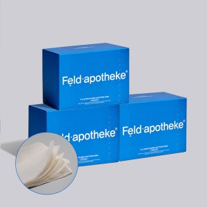 펠드아포테케 프리미엄 5겹 무표백 무형광 순면 화장솜 80매, 3개