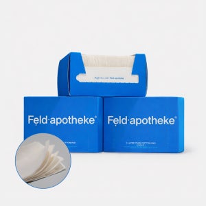 펠드아포테케 프리미엄 5겹 무표백 무형광 순면 화장솜 80매, 3개