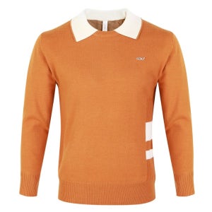 SNP골프 남성 배색 카라 니트 맨투맨