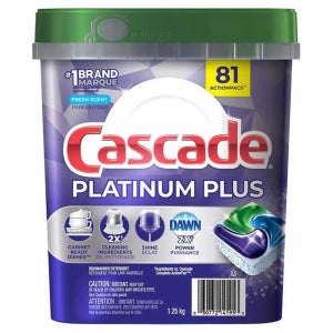 캐스캐이드 Cascade 플래티넘 플러스 1.45kg 81개입 프레쉬 센트 향