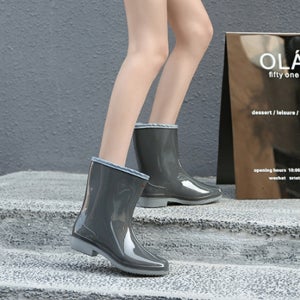 레인부츠코디 발편한장화 가벼운레인부츠 가벼운장화 미들 여성