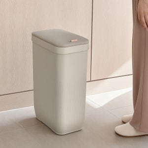 플루딕 특허등록 냄새차단 쓰레기통 20L 무소음 휴지통
