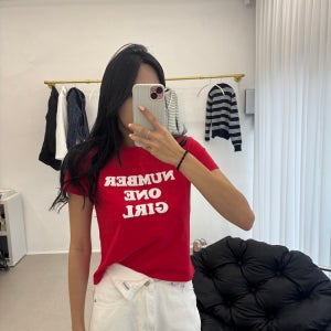 (y2k)넘버원 레터링 반팔 (3Color)