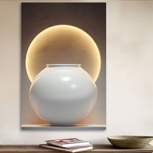 대형 달항아리 그림 액자 a2 거실 풍수 다복 집들이 사무실 인테리어 400x600mm, 1번 달항아리그림