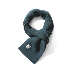 [Horlisun] [홀리선] 25FW Skiff Superfine Wool Knit Rib Muffler Evergreen