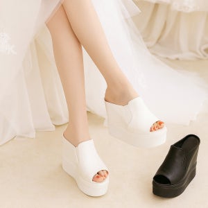 좋으니 발편한 키높이 웨딩 촬영 통굽 슬리퍼 웨딩슈즈 12cm 14cm