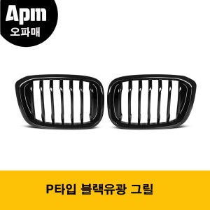 BMW G01 X3 G02 X4 전기형전용 P타입 유광블랙 그릴