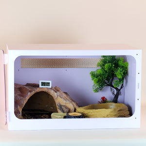 소라게 도둑게 키우기 사육장 빌드몬스터 고급형 세트 화이트 50x30x30cm