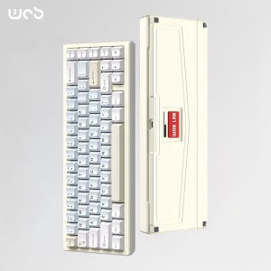 WOB ZEN65 레이니 알루미늄 유무선 핫스왑 기계식 키보드 치즈 화이트, 카일 코코아축 (상옵)