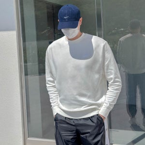 [국내매장판] 나이키 오버핏 맨투맨 NSW 스우시 남성 프렌치 테리 크루 스웻셔츠
