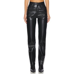 리볼브직영몰 AGOLDE 90S PINCH WAIs t 하이라이즈 일자 Leather