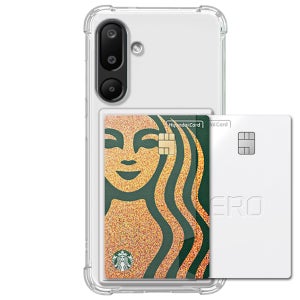 변색방지 카드 2장 수납 범퍼 케이스 투명, 갤럭시 와이드8