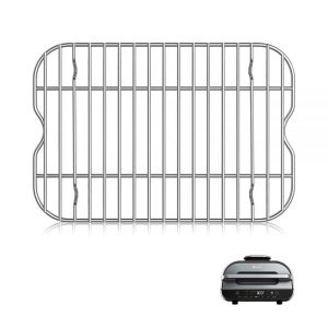 WEBROIL Ninja Foodi FG551 스마트 XL 실내 그릴용 액세서리 에어 프라이 포함 스테인리스 스틸 로스팅 그릴 스팀기 랙 교체 부품 11.5’’L x 7.6’’W