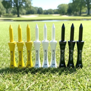 캐디나라 대나무 높이조절 골프티 40mm 30P 컨트롤 드라이버 우드 티꽂이