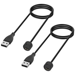 Kissmart Amazfit Band 5, 샤오미 미 밴드 7/6/5용 충전기, 교체용 USB 마그네틱 충전 케이블 코드 액세서리 [2팩 - 50cm/1.6피트]