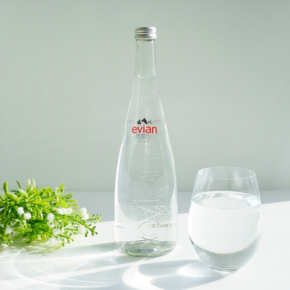 에비앙 글라스 750ml, 120개
