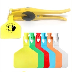 염소 이표 축산용품 인식표 양이표 귀표태그 노란색 귀표 동물