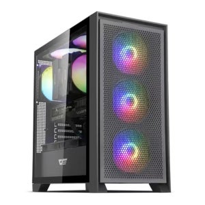 darkFlash DRX70 RGB 불빛 게이밍 강화유리 미들 블랙 케이스