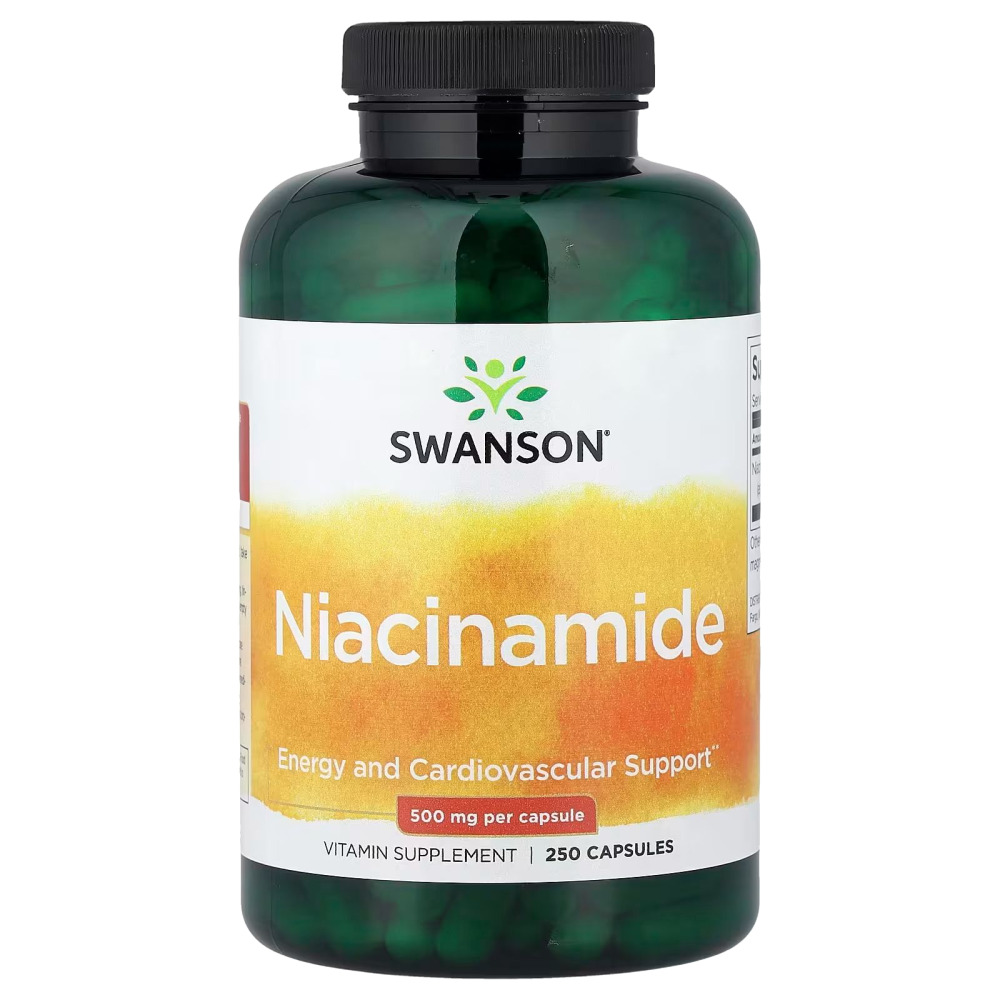 스완슨 <b>나이아신아마이드 500mg</b> 250캡슐 Swanson