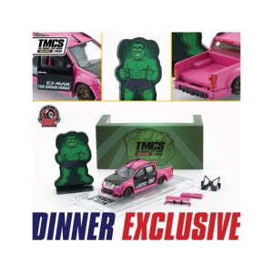 BMC TMCS 스페셜 도어열림 ISUZU D MAX 핑크 아크릴 케이스 64스케일 다이캐스트